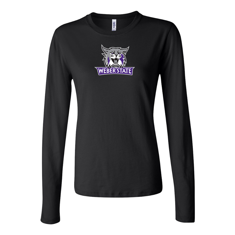 BELLA CANVAS Women’s Weber State Wildcats Jersey Long Sleeve Tee